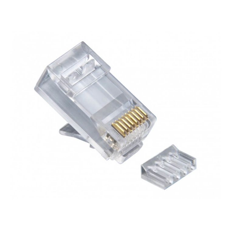 Picture of LINK US-1002 CAT 6 RJ45 Plug Unshield 2 Layer with pre-insert bar (10 ชิ้น/แพ็ค)
