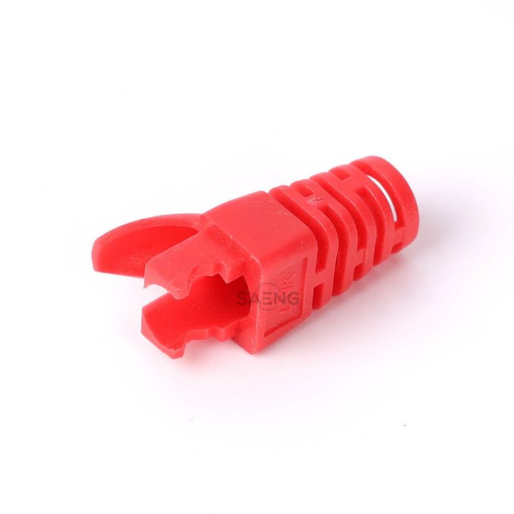 Picture of LINK US-6622 CAT 6 Locking Plug BOOT Red ใช้สำหรับเข้าหัวกับสายแลน