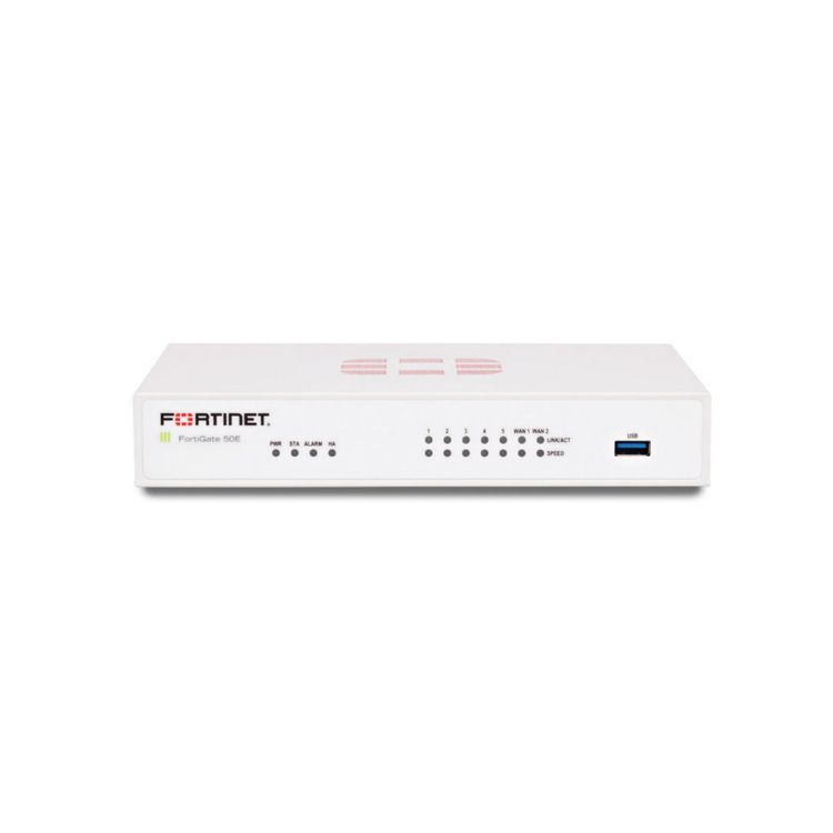 Picture of Fortinet FortiGate 51E Box Bundle with 1 YR (24x7) (PN:FG-51E-BDL-950-12)