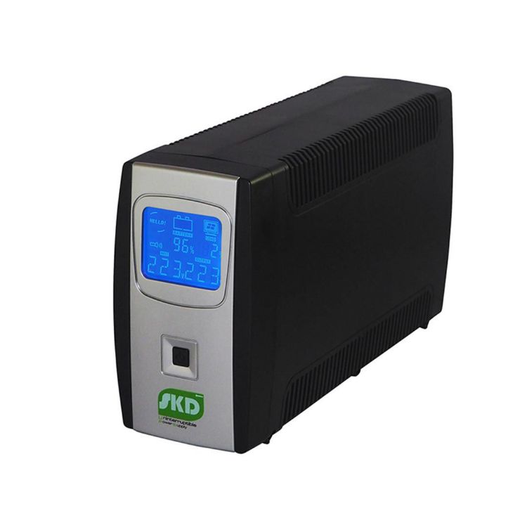 Picture of SKD UPS LCD-1000 1000VA/600W 9.6Ah เครื่องสำรองไฟ (PN:UPD-SKD-LCD1000/600) UPS Line Interactive