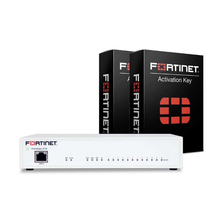 Picture of Fortinet FortiGATE 81E Box with MA 3 Year (24x7) (PN:FG-81E-BDL-950-36)