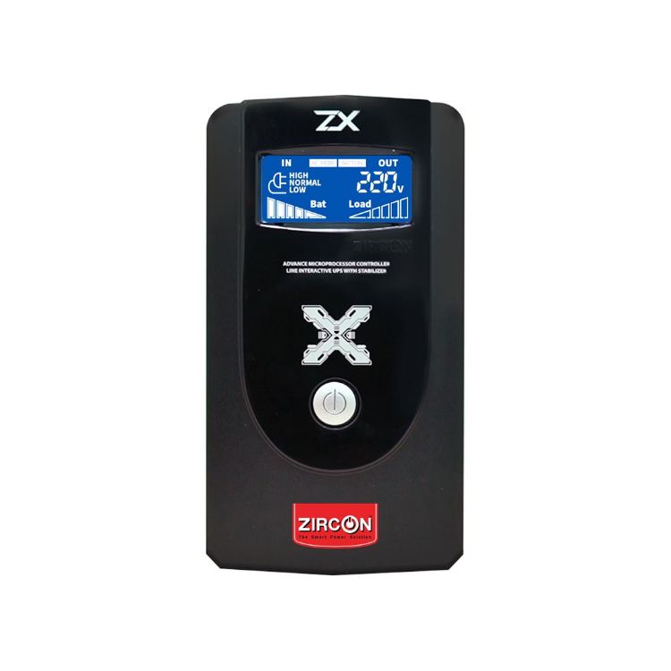 Picture of ZIRCON ZX 1000VA/550W เครื่องสำรองไฟ UPS Line interactive with stabilizer LCD Display