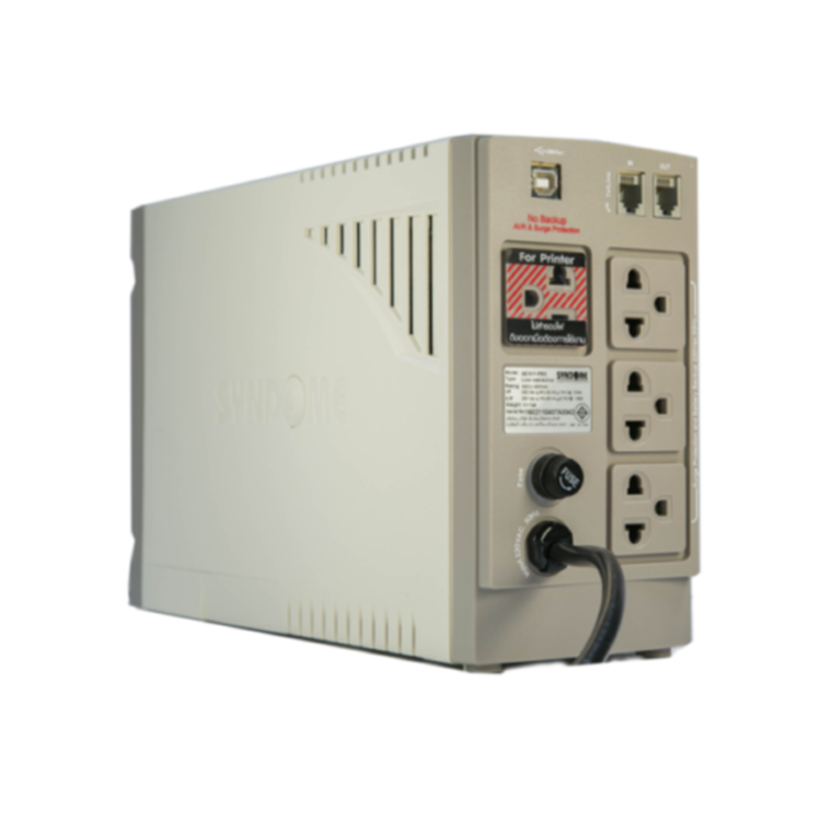Picture of SYNDOME SZ-501-PRO เครื่องสำรองไฟ Line interactive UPS 500VA / 400Watt Battery 12V 7Ah *1